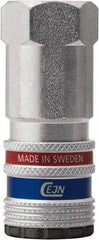 CEJN - 1/2 Female NPT ARO Pneumatic Hose Safety Coupler - Steel/Brass, 1/4" Body Diam - Americas Industrial Supply
