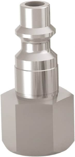 CEJN - 1/4 Female NPT Industrial Pneumatic Hose Connector - Stainless Steel, 1/4" Body Diam - Americas Industrial Supply