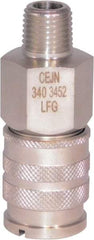 CEJN - 1/4 Male NPT Industrial Pneumatic Hose Coupler - Stainless Steel, 1/4" Body Diam - Americas Industrial Supply