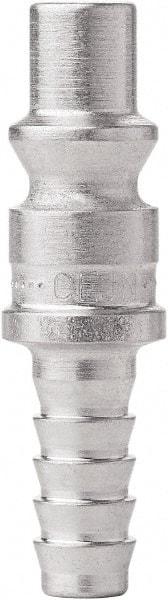 CEJN - Hose Barb ARO Pneumatic Hose Connector - Steel Zinc Plated, 1/4" Body Diam, 1/4" Hose ID - Americas Industrial Supply