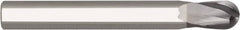 Niagara Cutter - 10mm Diam, 10mm LOC, 2 Flute Solid Carbide Ball End Mill - AlTiN Finish, Single End, 70mm OAL, 10mm Shank Diam, Spiral Flute - Americas Industrial Supply