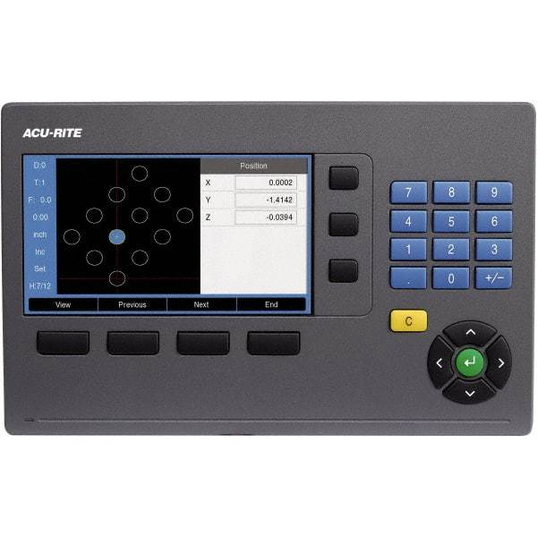 Acu-Rite - 3 Axis, 24" X-Axis Travel, 13" Y-Axis Travel, 4" Z-Axis Travel, Milling DRO System - 5µm Resolution, 5µm Accuracy, LCD Color Display - Americas Industrial Supply