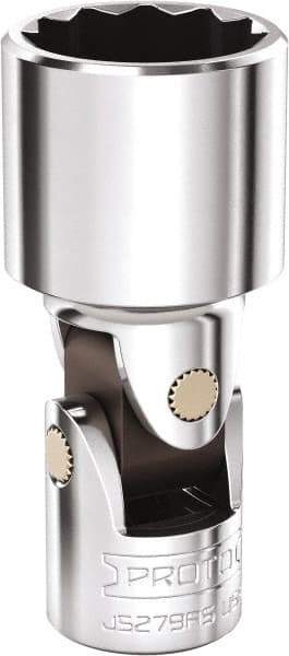 Proto - 3/4", 3/8" Drive, Intermediate Hand Socket - 12 Points, 2-5/16" OAL, Steel, Full Polish Finish - Americas Industrial Supply