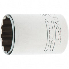 Proto - 3/8" Drive, Intermediate Hand Socket - 12 Points, 1-25/32" OAL, Steel, Full Polish Finish - Americas Industrial Supply