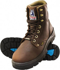 Steel Blue - Men's Size 17 Medium Width Steel Work Boot - Oak, Leather Upper, TPU Outsole, 6" High, Lace-Up - Americas Industrial Supply