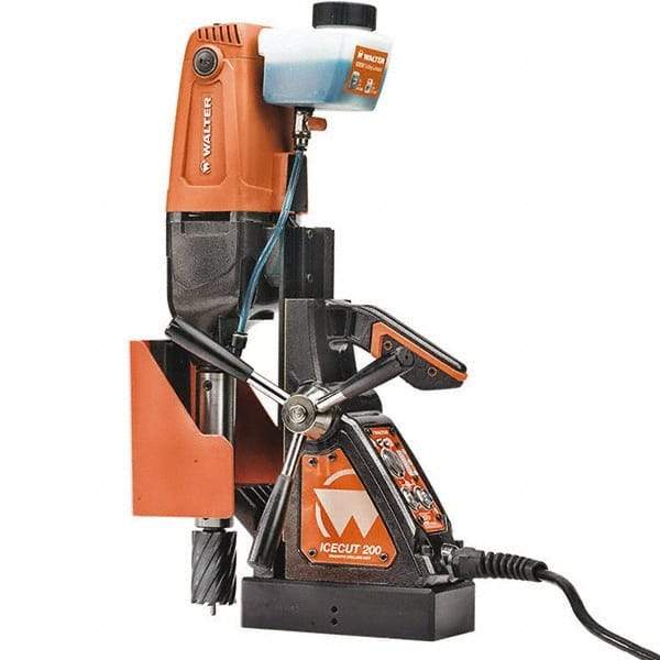 WALTER Surface Technologies - 1/2" Chuck, Portable Electromagnetic Drill Press - 1300-2600 RPM, 10 Amps, 1200 Watts, 120 Volts - Americas Industrial Supply