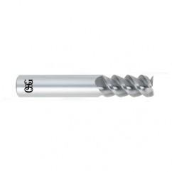 1 Dia. x 4 Overall Length 3-Flute Square End Solid Carbide SE End Mill-Round Shank-Center Cutting-Uncoated - Americas Industrial Supply