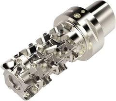 Seco - 50mm Cut Diam, 153mm OAL, Indexable Square Shoulder Helical End Mill - LO.. 12 Inserts, C6 Modular Connection, 90° Lead Angle, Through Coolant, Series Square T4-08 - Americas Industrial Supply