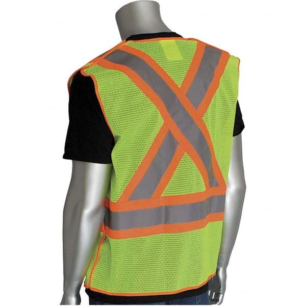 PIP - Size 2XL Lime Mesh Breakaway High Visibility Vest - Americas Industrial Supply