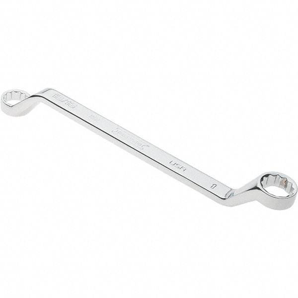 Proto - 15/16" x 1" 12 Point Box Wrench - Double End, 1-11/32" Head Diam x 1-7/16" Head Thickness, 14" OAL, Steel, Polished Finish, 15° Offset - Americas Industrial Supply