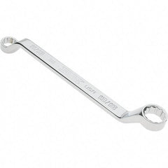 Proto - 11/16" x 3/4" 12 Point Box Wrench - Double End, 1" Head Diam x 1-5/32" Head Thickness, 10-51/64" OAL, Steel, Polished Finish, 15° Offset - Americas Industrial Supply