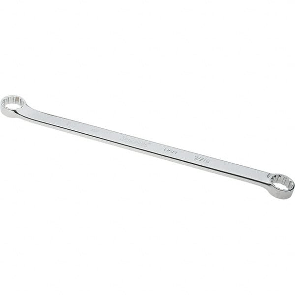 Proto - 7/8" x 1" 12 Point Spline Box Wrench - Double End, 1-17/64" Head Diam x 1-29/64" Head Thickness, 17-3/32" OAL, Steel, Polished Finish, 15° Offset - Americas Industrial Supply