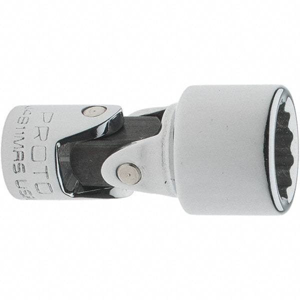 Proto - 1/4" Drive, Standard Hand Socket - 12 Points, 1-17/64" OAL, Steel, Full Polish Finish - Americas Industrial Supply