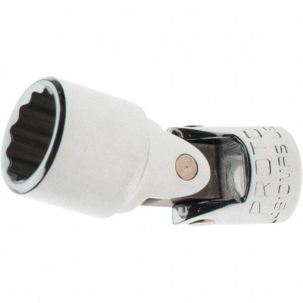 Proto - 1/4" Drive, Standard Hand Socket - 12 Points, 1-17/64" OAL, Steel, Full Polish Finish - Americas Industrial Supply