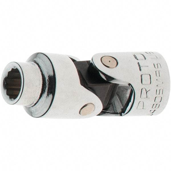 Proto - 1/4" Drive, Standard Hand Socket - 12 Points, 1-17/64" OAL, Steel, Full Polish Finish - Americas Industrial Supply