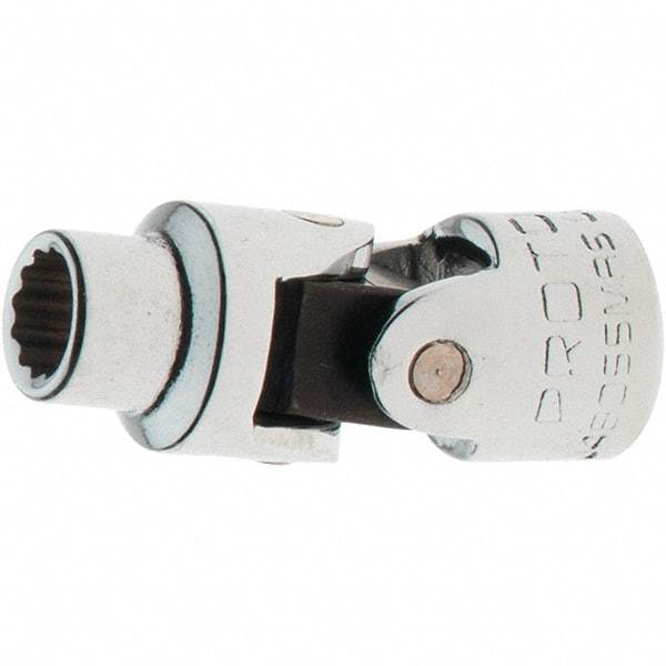 Proto - 1/4" Drive, Standard Hand Socket - 12 Points, 1-17/64" OAL, Steel, Full Polish Finish - Americas Industrial Supply