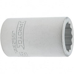 Proto - 3/4" Drive, Standard Hand Socket - 12 Points, 2.307" OAL, Steel, Full Polish Finish - Americas Industrial Supply