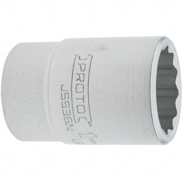 Proto - 1-1/8", 3/4" Drive, Standard Hand Socket - 12 Points, 2.335" OAL, Steel, Full Polish Finish - Americas Industrial Supply