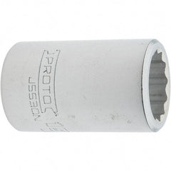 Proto - 15/16", 3/4" Drive, Standard Hand Socket - 12 Points, 2.285" OAL, Steel, Full Polish Finish - Americas Industrial Supply