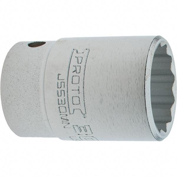 Proto - 3/4" Drive, Standard Hand Socket - 12 Points, 3.332" OAL, Steel, Full Polish Finish - Americas Industrial Supply