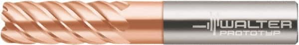 Walter-Prototyp - 3/8", 6 Flute, Single End, Solid Carbide, 0.03" Corner Radius End Mill - 3" OAL, 50° Helix, Right Hand Flute, 0.9" LOC, Right Hand Cut - Americas Industrial Supply