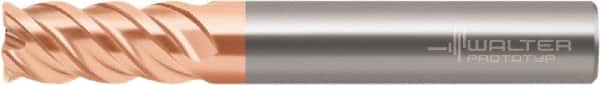 Walter-Prototyp - 10mm, 4 Flute, Single End, Solid Carbide, 0.5mm Corner Radius End Mill - 100mm OAL, 50° Helix, Right Hand Flute, 22mm LOC, Right Hand Cut - Americas Industrial Supply