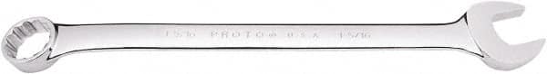 Proto - 1-5/16" 12 Point Combination Wrench - 15° Offset Angle, 17-5/8" OAL, Steel, Full Polish Finish - Americas Industrial Supply