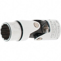 Proto - 3/8" Drive, Standard Hand Socket - 12 Points, 2-1/8" OAL, Steel, Full Polish Finish - Americas Industrial Supply