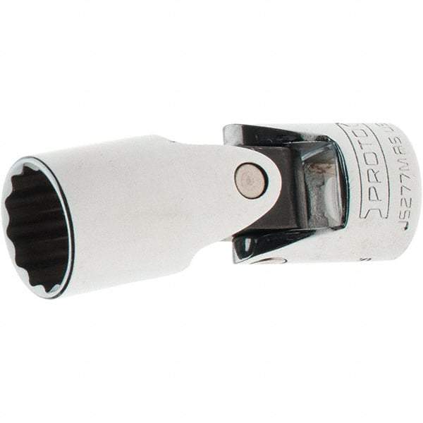 Proto - 3/8" Drive, Standard Hand Socket - 12 Points, 2-1/4" OAL, Steel, Full Polish Finish - Americas Industrial Supply