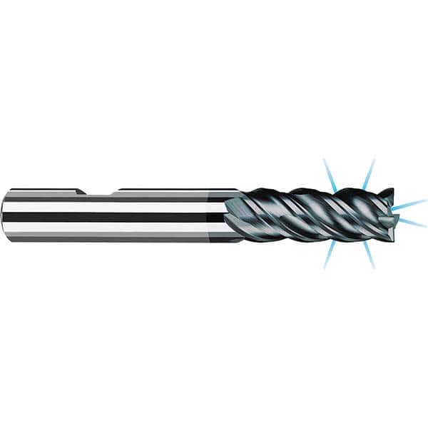 Fraisa - 1/2, 1-1/4" LOC, 1/2" Shank Diam, 3-1/4" OAL, 4 Flute Solid Carbide Square End Mill - Americas Industrial Supply