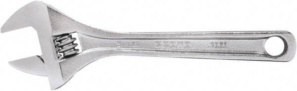 Proto - 15/16" Jaw Capacity, 6" Standard Adjustable Wrench - Steel, Polished Finish, 6" OAL - Americas Industrial Supply