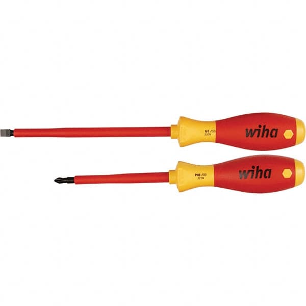 Wiha - Screwdriver Sets Screwdriver Types Included: Slotted; Phillips Number of Pieces: 2 - Americas Industrial Supply