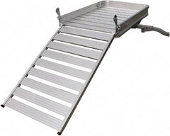 Erickson Manufacturing - Aluminum Cargo Carrier with Ramp - 30-1/4" Wide x 50" Long, Silver, For Use with 2" Receivers - Americas Industrial Supply
