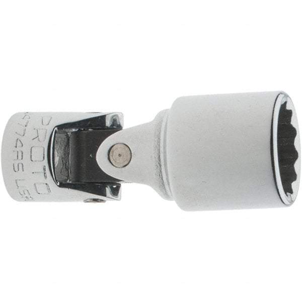 Proto - 7/16", 1/4" Drive, Standard Hand Socket - 12 Points, 1-5/8" OAL, Steel, Chrome Finish - Americas Industrial Supply