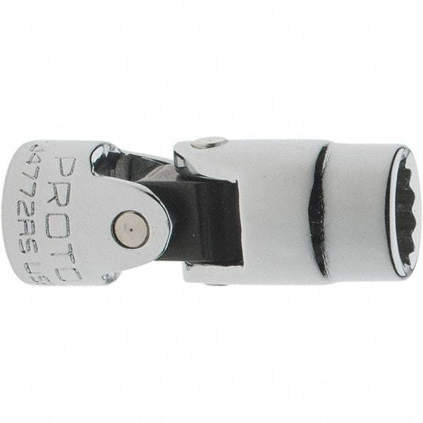 Proto - 5/16", 1/4" Drive, Standard Hand Socket - 12 Points, 1-7/16" OAL, Steel, Chrome Finish - Americas Industrial Supply