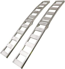 Erickson Manufacturing - 90" Long x 12" Wide, 1,500 Lb Capacity, Foldable Arched Truck Ramp - Aluminum, For All Vehicles - Americas Industrial Supply