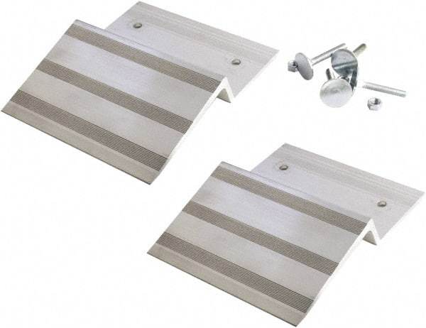 Erickson Manufacturing - 11-1/4" Long x 8-3/4" Wide, 750 Lb Capacity, Truck Ramp End with Hardware - Aluminum, For All Vehicles - Americas Industrial Supply