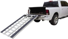 Erickson Manufacturing - 84" Long x 54" Wide, 1,500 Lb Capacity, Foldable Truck Ramp with Wear Boards - Aluminum, For All Vehicles - Americas Industrial Supply