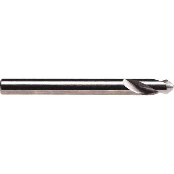 Emuge - 1/8" Body Diam, 90°, 2" OAL, Solid Carbide Spotting Drill - Americas Industrial Supply