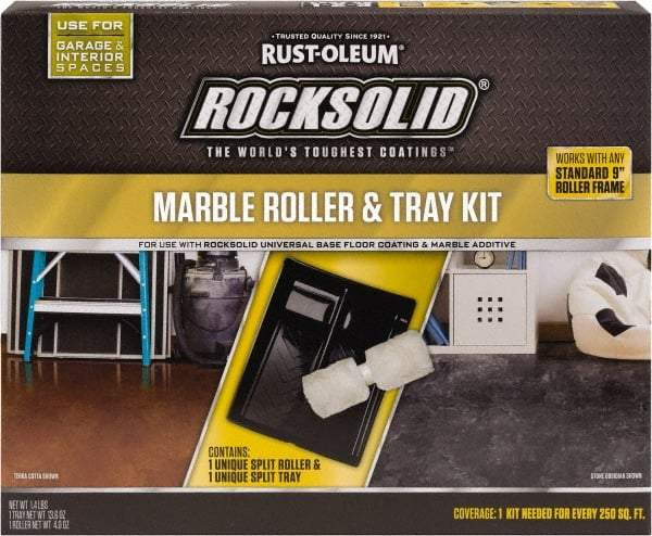 Rust-Oleum - Twin Roller Kit - Includes Paint Tray, Roller Cover & Frame - Americas Industrial Supply