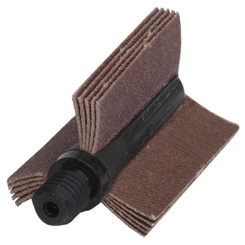 5 1/2″ × 1 1/2″ Bore Polisher 240 Grit Very Fine Aluminum Oxide Fits 3 1/8″-4″ Inside Diameter X Weight Cotton/Poly Backing - Americas Industrial Supply