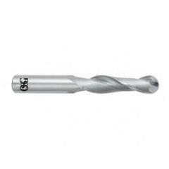 7/16" Dia. - 4" OAL - Bright CBD - Ball End SE EM - 2 FL - Americas Industrial Supply