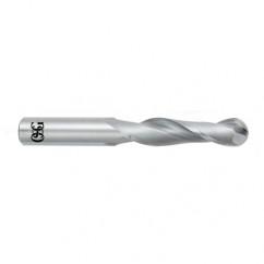 5/16" Dia. - 3" OAL - Bright CBD - Ball End SE EM - 2 FL - Americas Industrial Supply