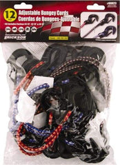 Erickson Manufacturing - Bungee Cord with S Hook - 13, 18, 24" OAL, Red/Blue/Green - Americas Industrial Supply