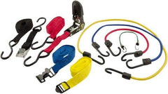 Erickson Manufacturing - Bungee Cord with S Hook - 18, 24, 36" OAL, Red/Blue/Green/Yellow - Americas Industrial Supply