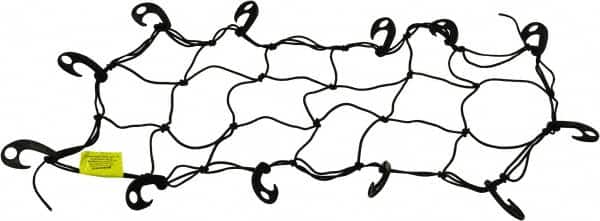 Erickson Manufacturing - Rubber Cargo Net - 30" Wide x 15" Long, Black, For Use with ATV's - Americas Industrial Supply