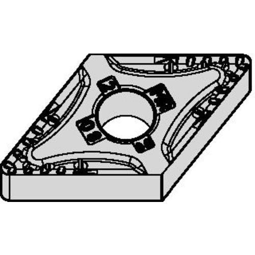 DNMG 433 Double-sided|G WP15CT, 3/64″ Corner Radius, 3/16″ Thick, 1/2″ Inscribed Circle, TiN, Turning Indexable Insert - Americas Industrial Supply
