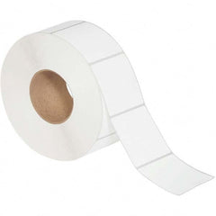 Value Collection - Pack of 6 Rolls, 2,000 Labels per Roll, 3" x 3" White Matte Coated Facestock Thermal Labels - Americas Industrial Supply