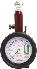 Milton - 0 to 120 psi Dial Ball Tire Pressure Gauge - 2 psi Resolution - Americas Industrial Supply