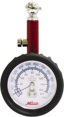 Milton - 0 to 160 psi Dial Ball Tire Pressure Gauge - 5 psi Resolution - Americas Industrial Supply